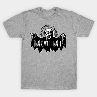 hank williams skeleton skull T-Shirt